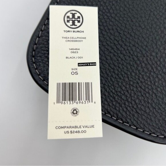 Tory Burch Thea Cellphone Crossbody In Black - Picture 10 of 10